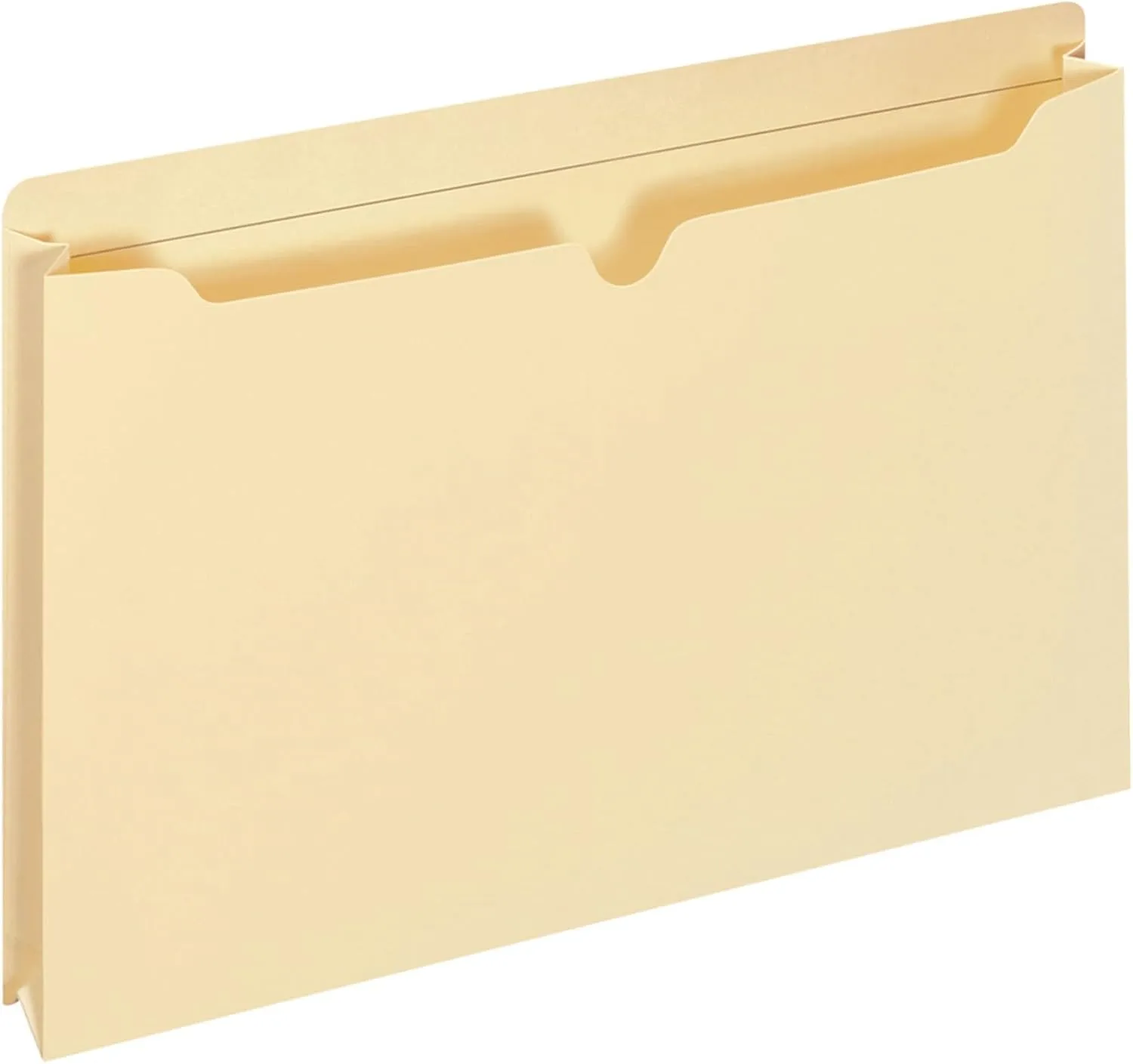 Office Depot Manila Double-Top File Jackets, 2in Expansion, Letter Size, Pack of 25