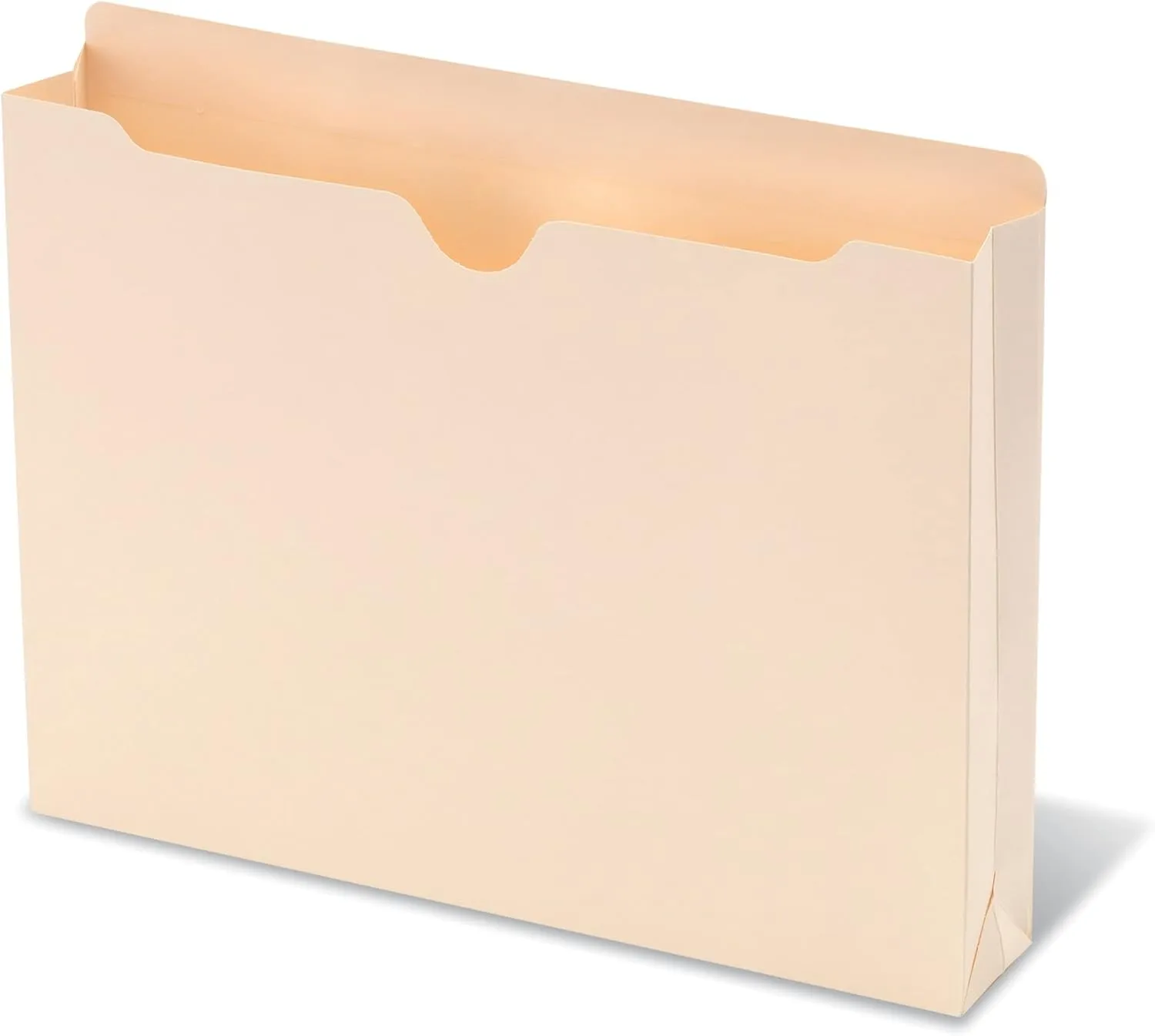 Office Depot Manila Double-Top File Jackets, 2in Expansion, Letter Size, Pack of 25