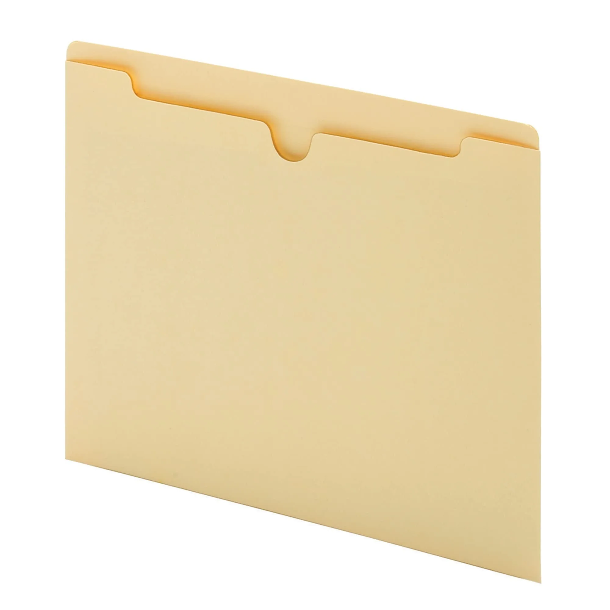 Office Depot Double-Top Flat File Jackets, Letter Size, Manila, Pack of 25