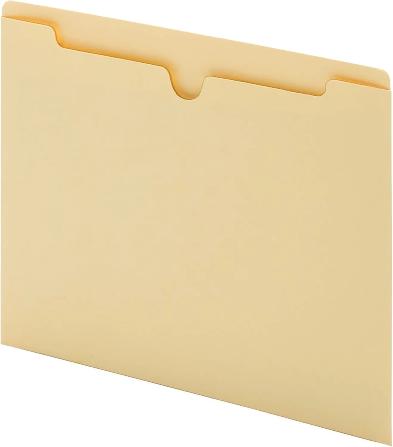 Office Depot Double-Top Flat File Jackets, Letter Size, Manila, Pack of 25
