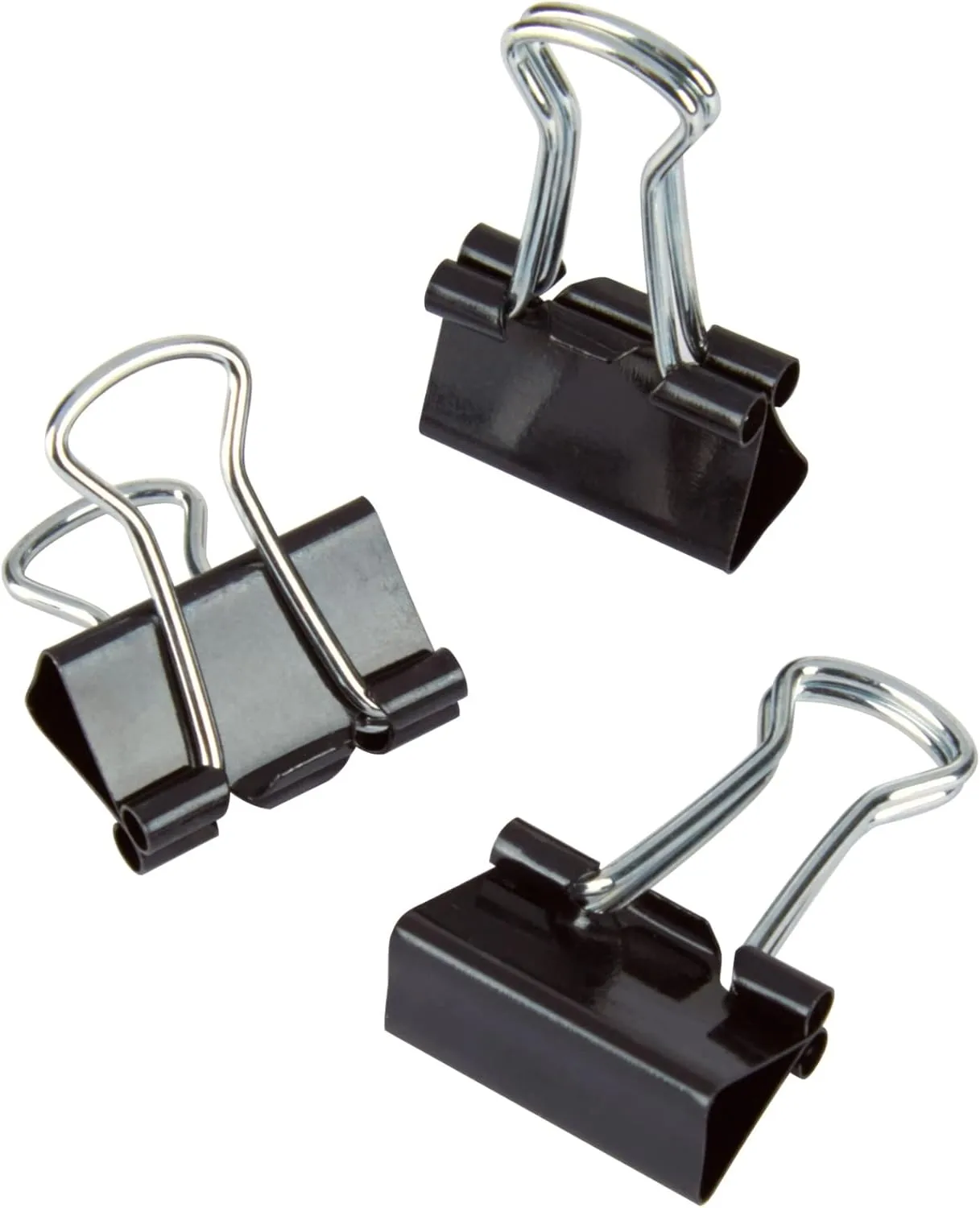Office Depot® Brand Binder Clips, Mini, 9/16" Wide, 1/4" Capacity, Black, Pack Of 60