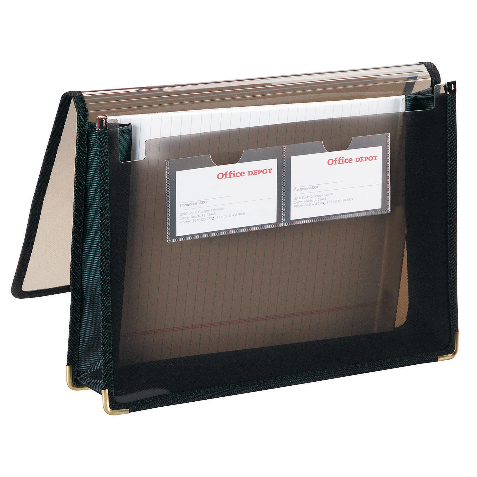 Office Depot Brand Poly Extra Deep Document Wallet, 1 Pocket, 3-1/2in Expansion, 8-1/2in x 11in, Letter Size, Transparent Smoke