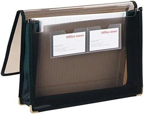 Office Depot Brand Poly Extra Deep Document Wallet, 1 Pocket, 3-1/2in Expansion, 8-1/2in x 11in, Letter Size, Transparent Smoke