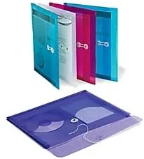 Office Depot Brand Poly String Envelopes, Letter Size, Assorted Classic Colors, Pack Of 5