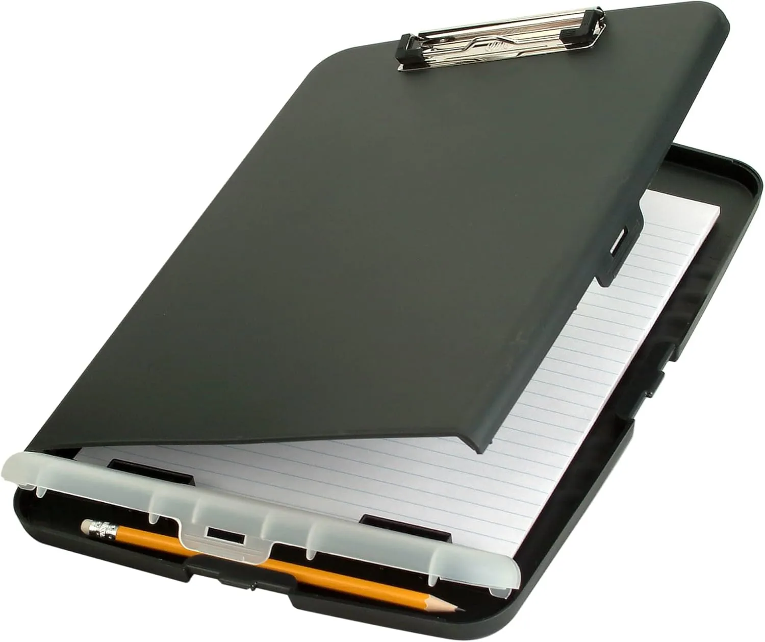 Office Depot Portable Clipboard Storage Box, Letter Size, Charcoal