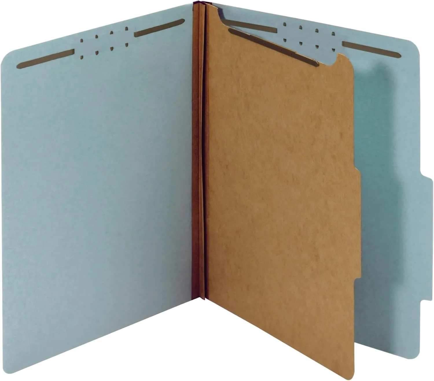 Office Depot Pressboard Classification Folders With Fasteners, Letter Size, 100% Recycled, Light Blue, 10 pk, OD23730R