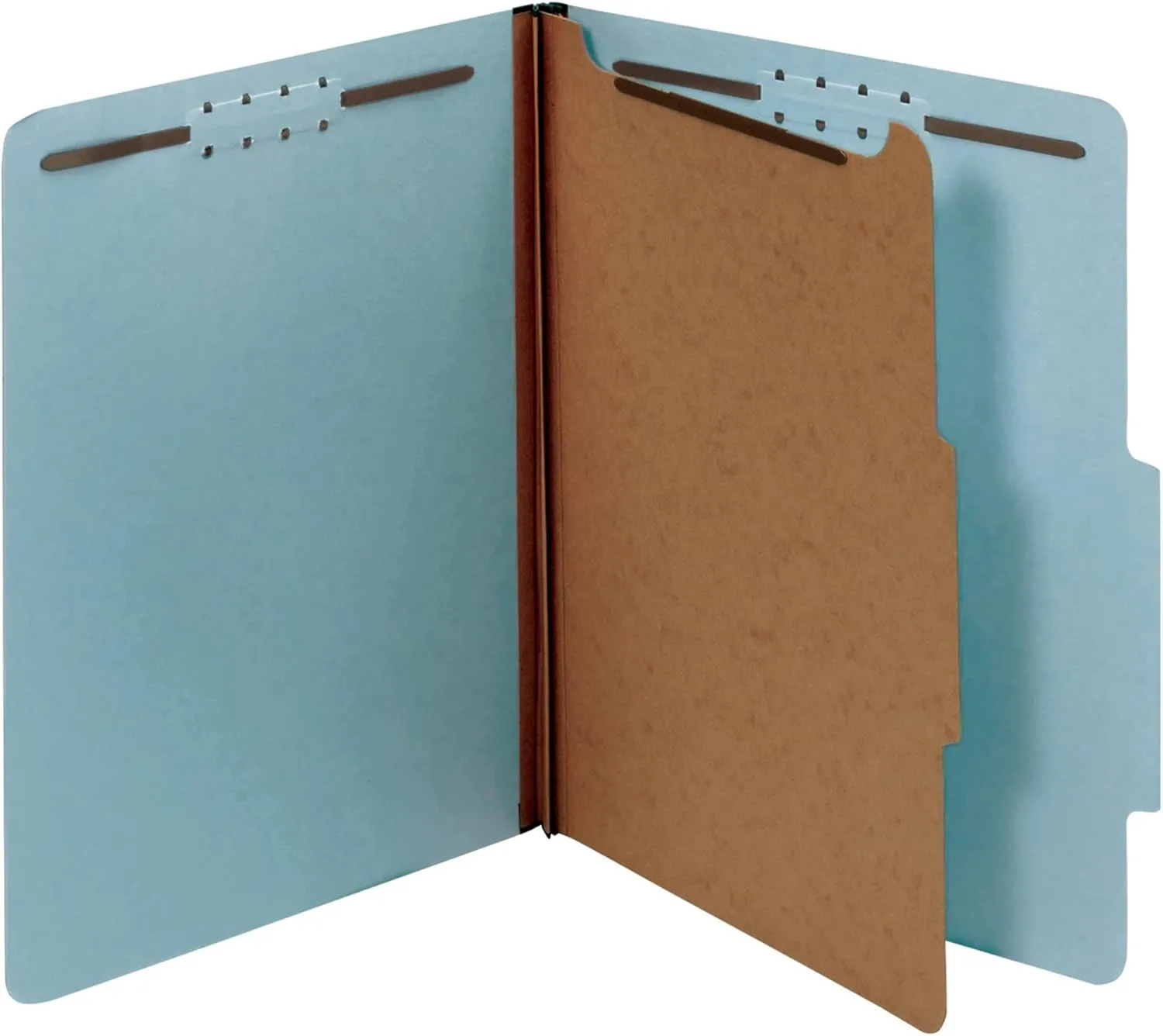Office Depot Pressboard Classification Folders With Fasteners, Legal Size, Light Blue, Pack of 10