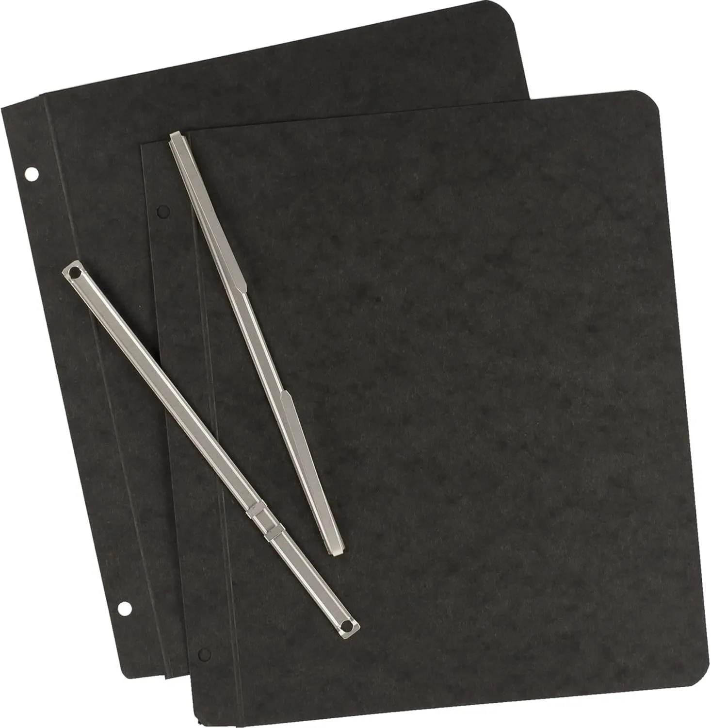 Office Depot Pressboard Side-Bound Report Binders With Fasteners, 60% Recycled, Black, Pack Of 10, A7025125