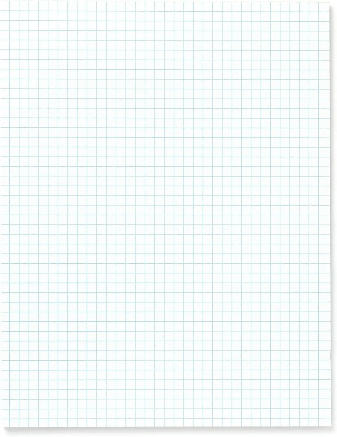 Office Depot Brand Quadrille Pads, 4 x 4 Squares/Inch, 50 Sheets, White, Pack Of 6
