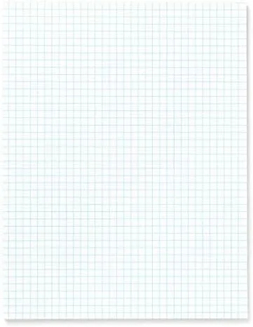 Office Depot Brand Quadrille Pads, 4 x 4 Squares/Inch, 50 Sheets, White, Pack Of 6