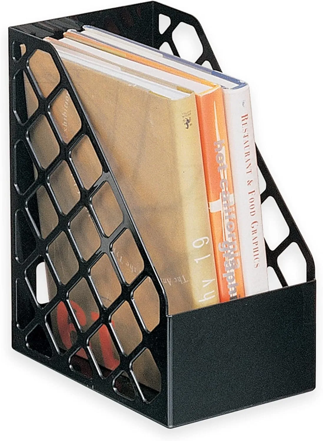 Office Depot 30% Recycled Mesh Plastic Magazine File, Large, Black