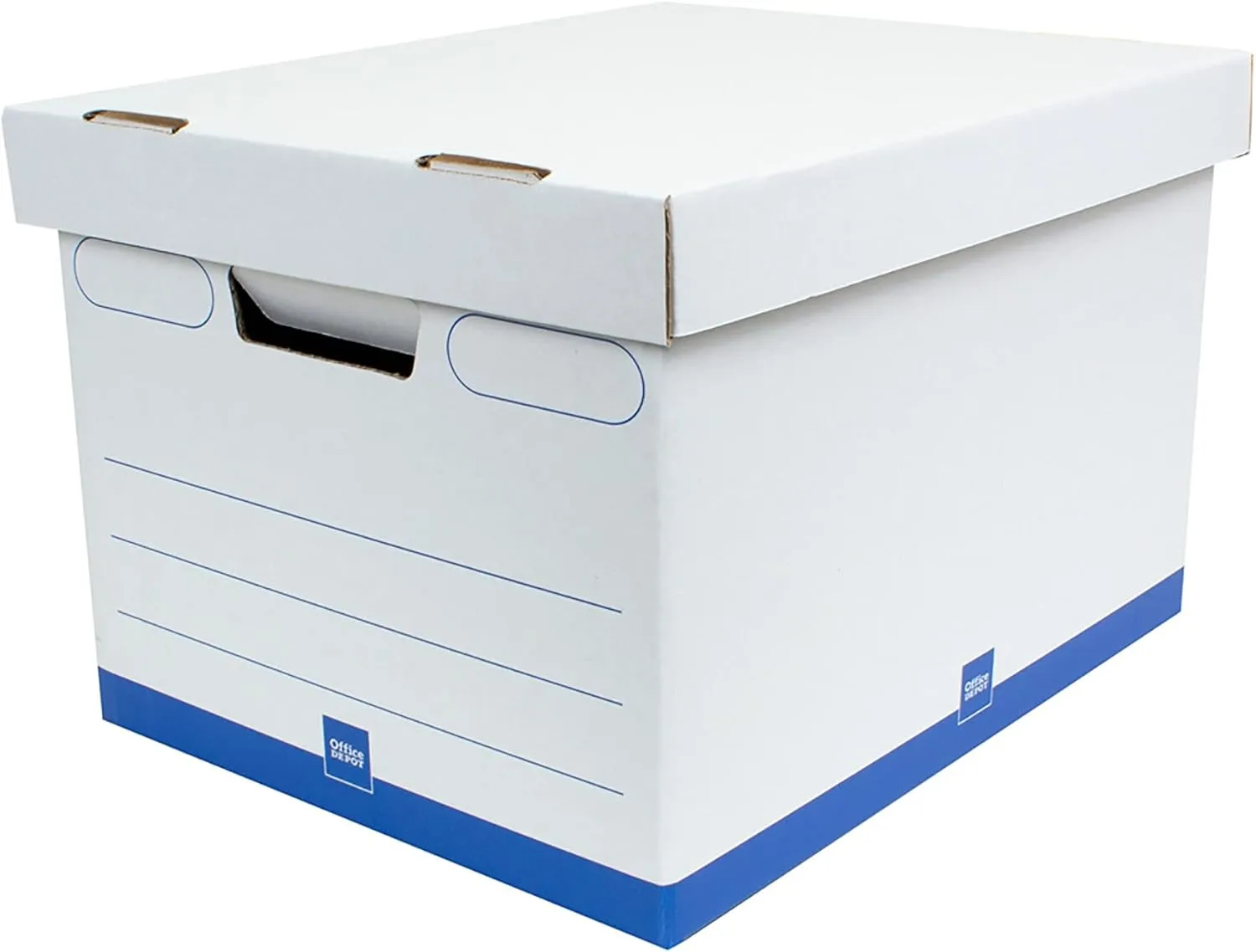 Office Depot 60% Recycled Quick Set-Up Storage Boxes, Letter/Legal, 15 x 12 x 10 in, Pack of 12