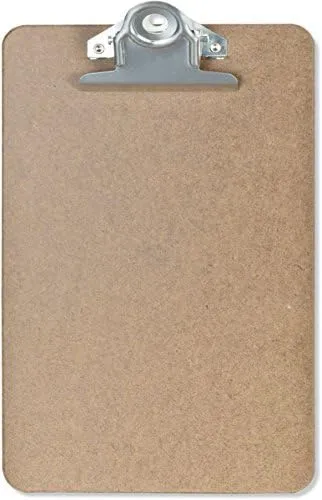 Office Depot Brand Memo Size Clipboard, 6in x 9in, 100% Recycled Wood, Light Brown