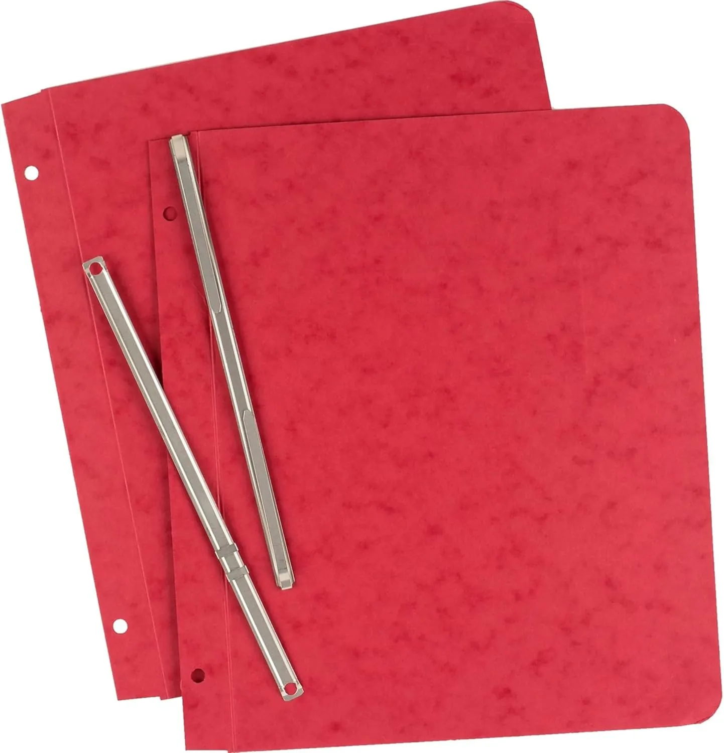 Office Depot Pressboard Side-Bound Report Binders With Fasteners, Executive Red, 60% Recycled, Pack Of 10