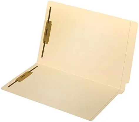 Office Depot Reinforced End-Tab Fastener Folders, Legal Size, Manila, Pack Of 50, OD47115