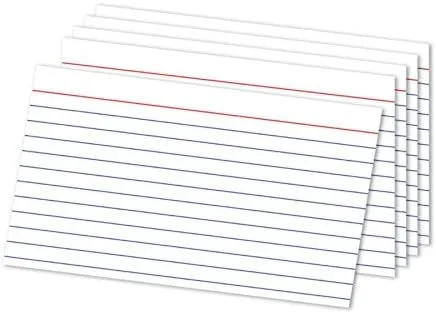 Office Depot® Brand Ruled Index Cards, 5" x 8", White, Pack Of 100