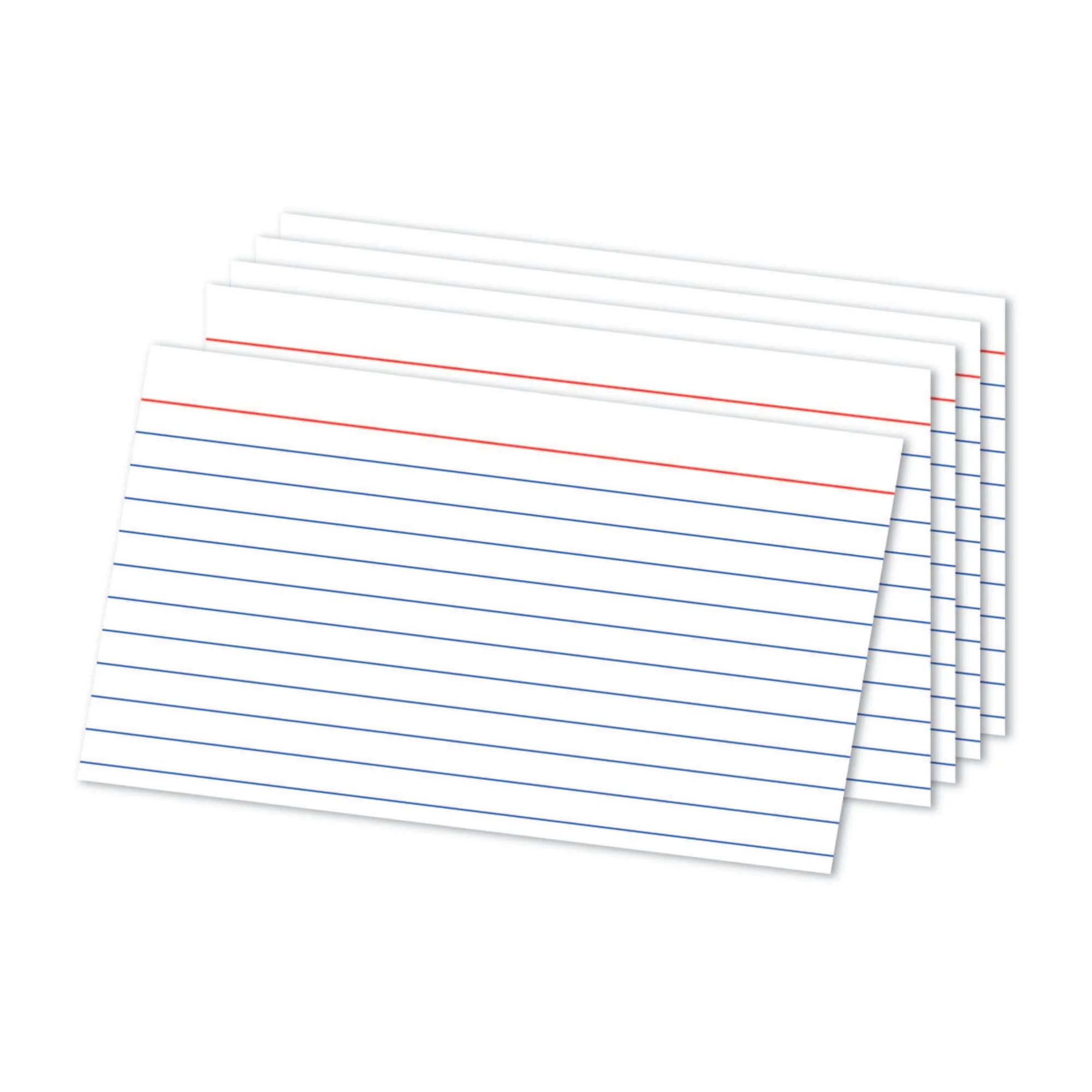 Office Depot Index Cards, Ruled, 5in. x 8in., White, Pack Of 300, OD10003
