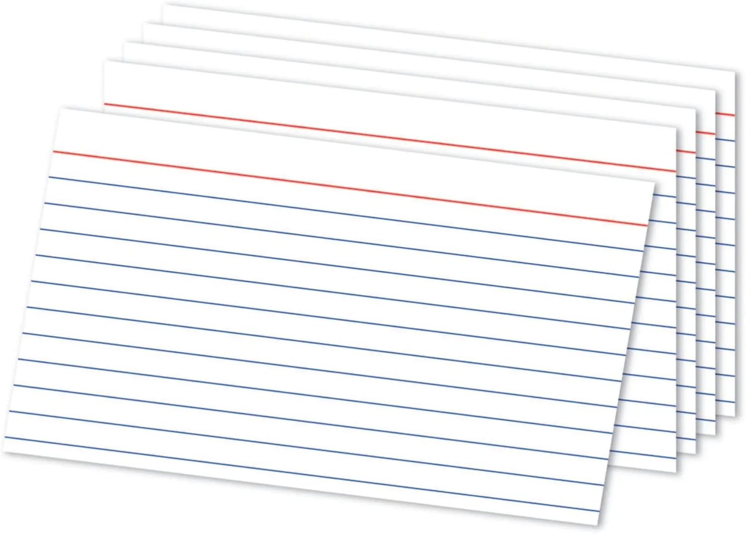 Office Depot Index Cards, Ruled, 5in. x 8in., White, Pack Of 300, OD10003
