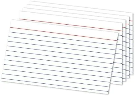 Office Depot Index Cards, Ruled, 5in. x 8in., White, Pack Of 300, OD10003
