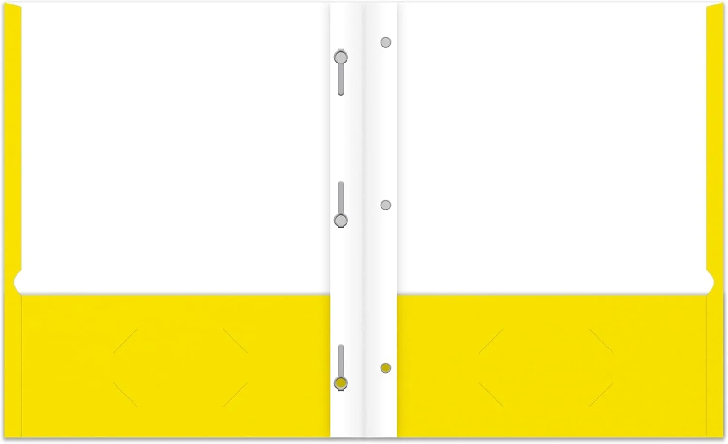 Office Depot® Brand School-Grade 3-Prong Paper Folder, Letter Size, Yellow