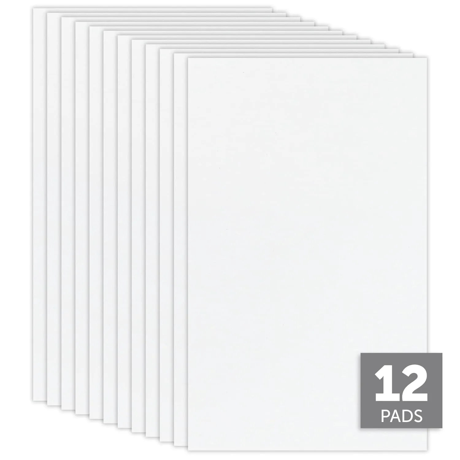 Office Depot Scratch Pads, 3in x 5in, Unruled, Glued Tops, 100 Sheets, Pack of 12