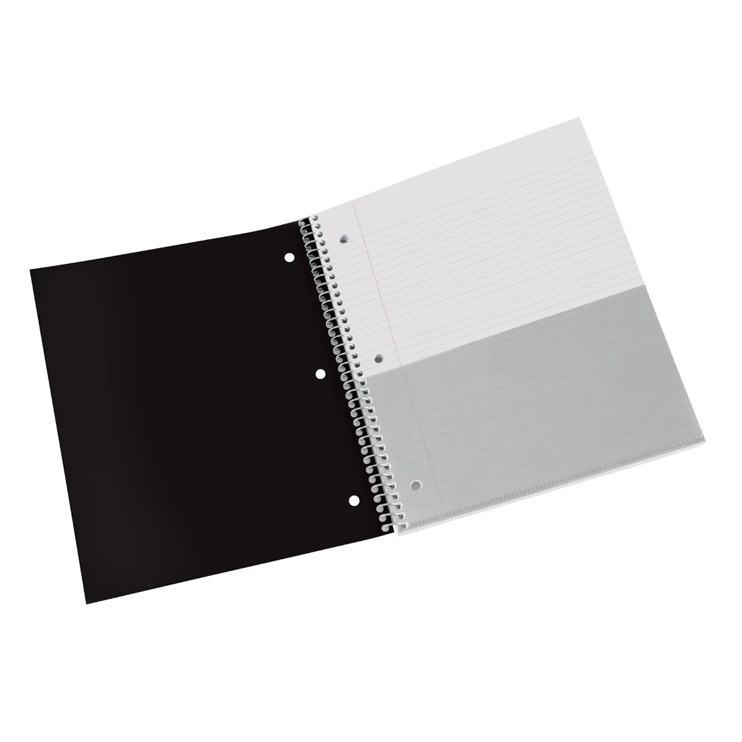 Office Depot® Brand Stellar Poly Notebook, 8 1/2" x 11", 3 Subject, College Ruled, 300 Pages (150 Sheets), Black