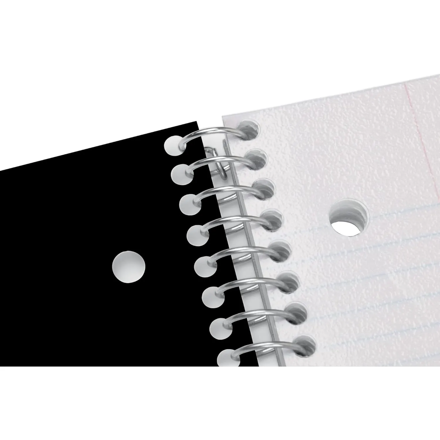 Office Depot® Brand Stellar Poly Notebook, 8-1/2" x 11", 5 Subject, College Ruled, 200 Sheets, Black