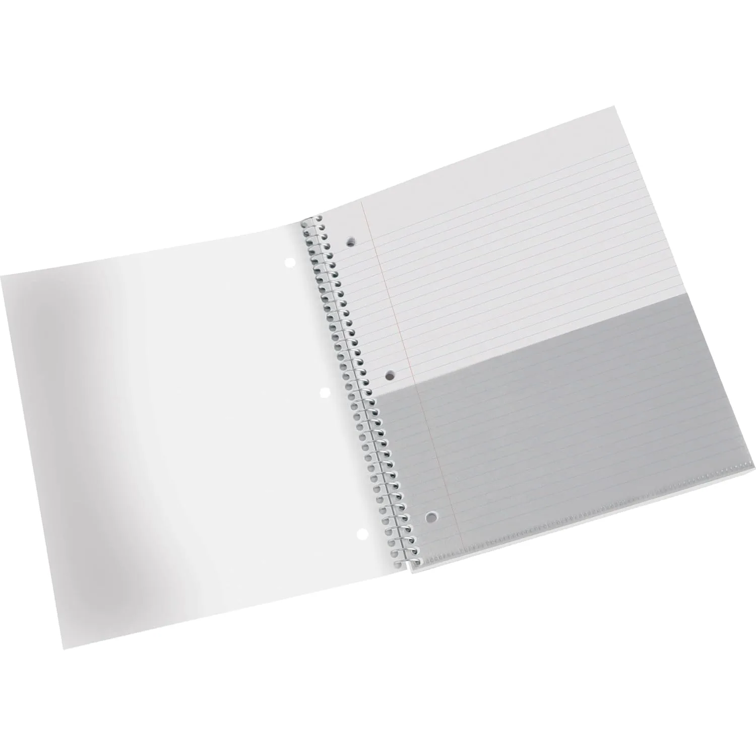 Office Depot® Brand Stellar Poly Notebook, 8-1/2" x 11", 5 Subject, College Ruled, 200 Sheets, Blush