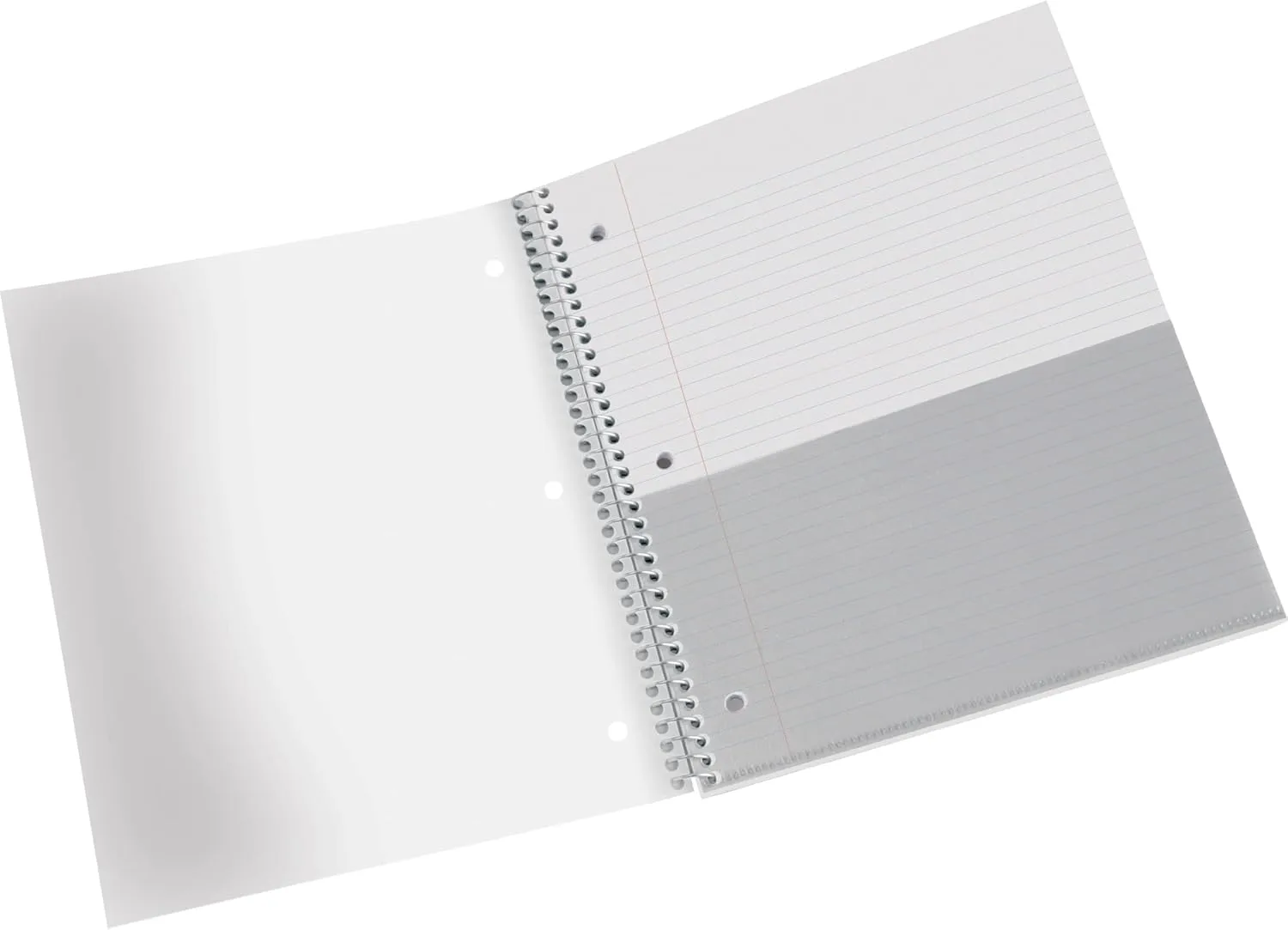 Office Depot Stellar Poly Notebook, 8.5 x 11, 5-Subject, College Ruled, 200 Sheets, Baby Blue