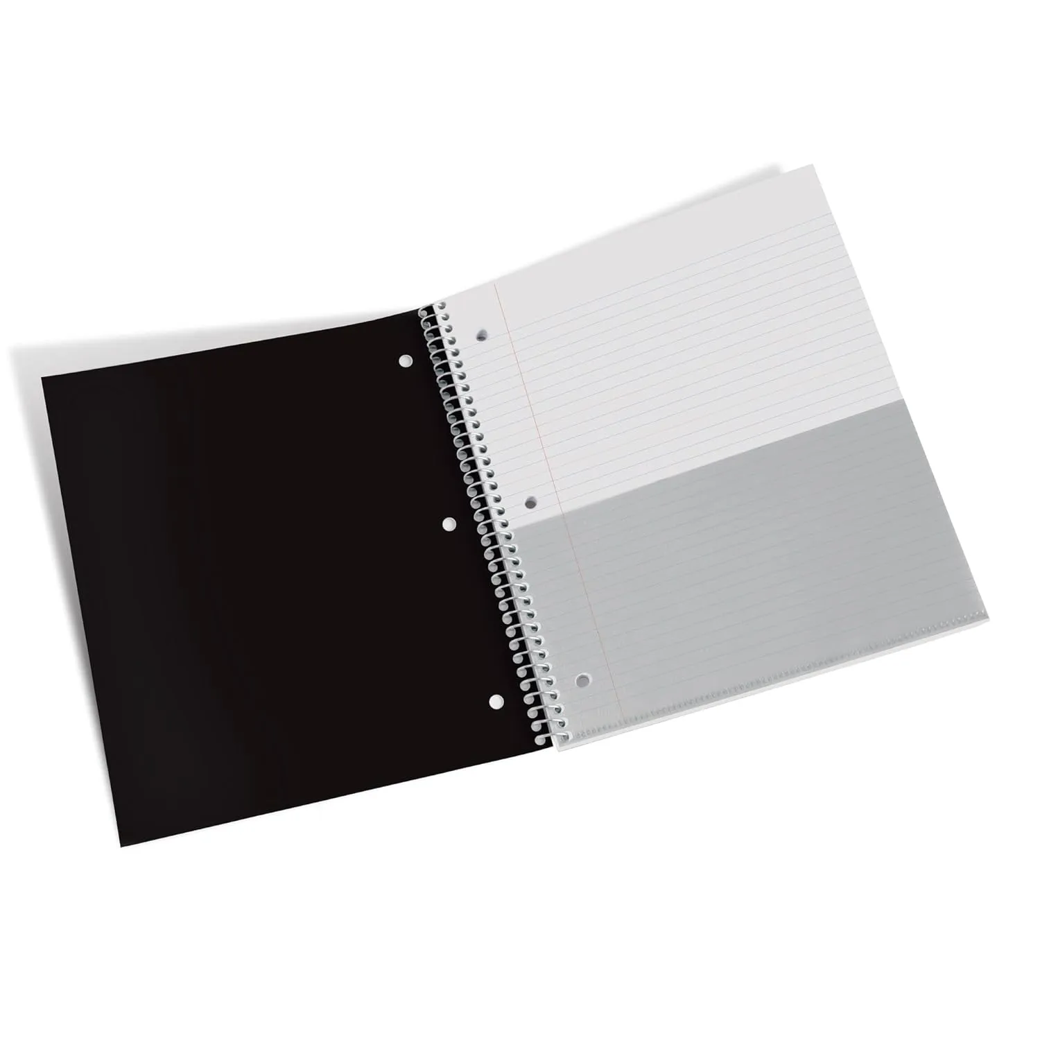 Office Depot® Brand Stellar Poly Notebook, 8-1/2" x 11", 1 Subject, College Ruled, 100 Sheets, Black
