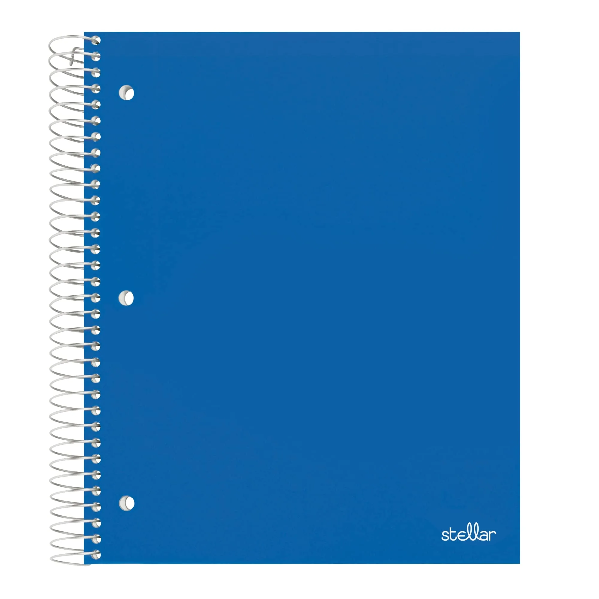 Office Depot® Brand Stellar Poly Notebook, 8 1/2" x 11", 3 Subject, College Ruled, 300 Pages (150 Sheets), Blue