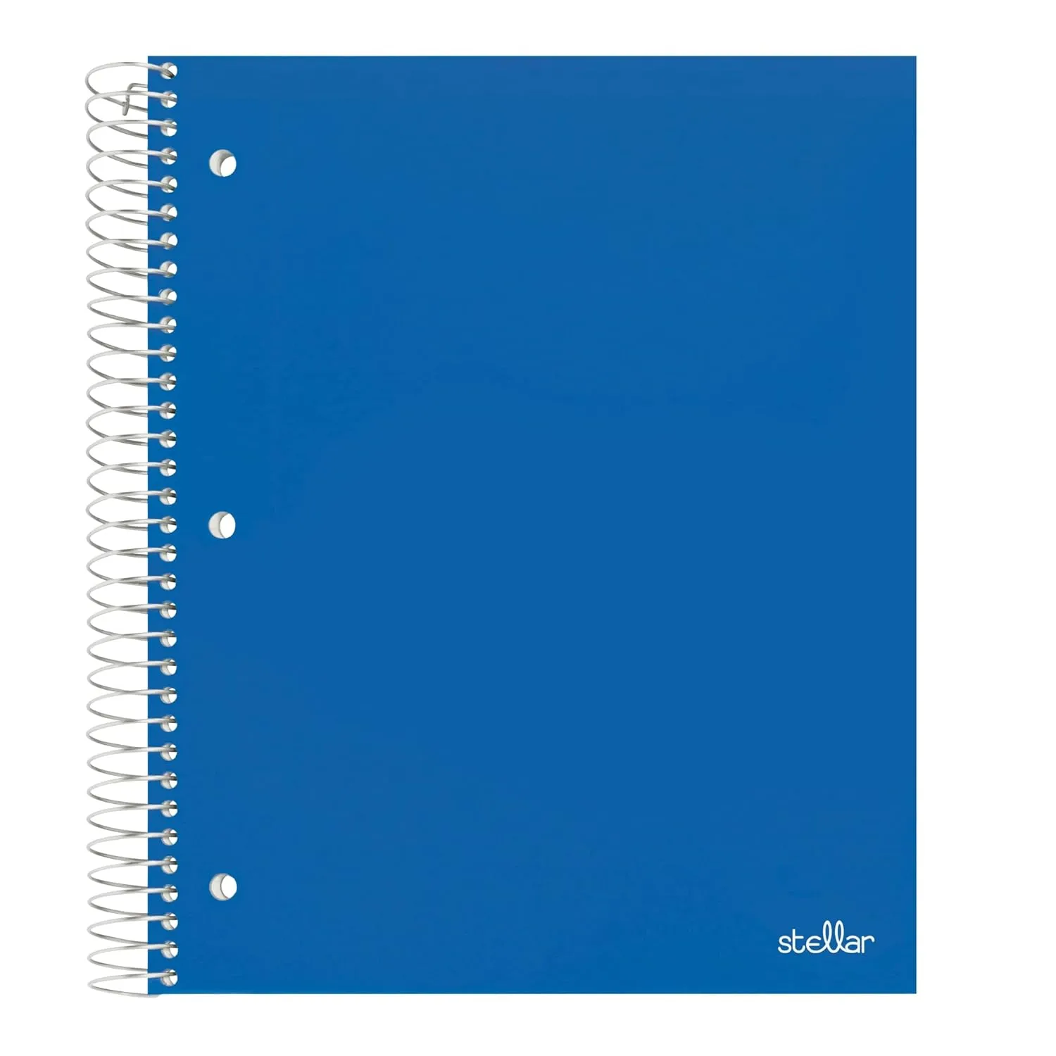 Office Depot® Brand Stellar Poly Notebook, 8 1/2" x 11", 3 Subject, College Ruled, 300 Pages (150 Sheets), Blue