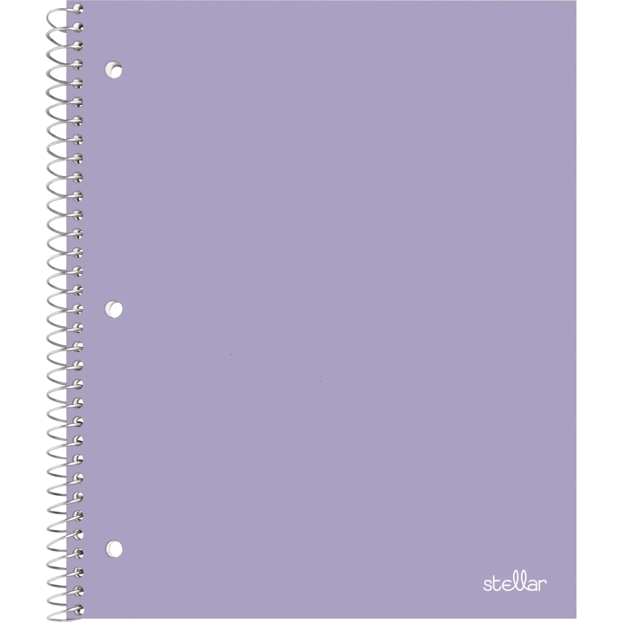 Office Depot® Brand Stellar Poly Notebook, 8-1/2" x 11", 1 Subject, College Ruled, 100 Sheets, Lavender