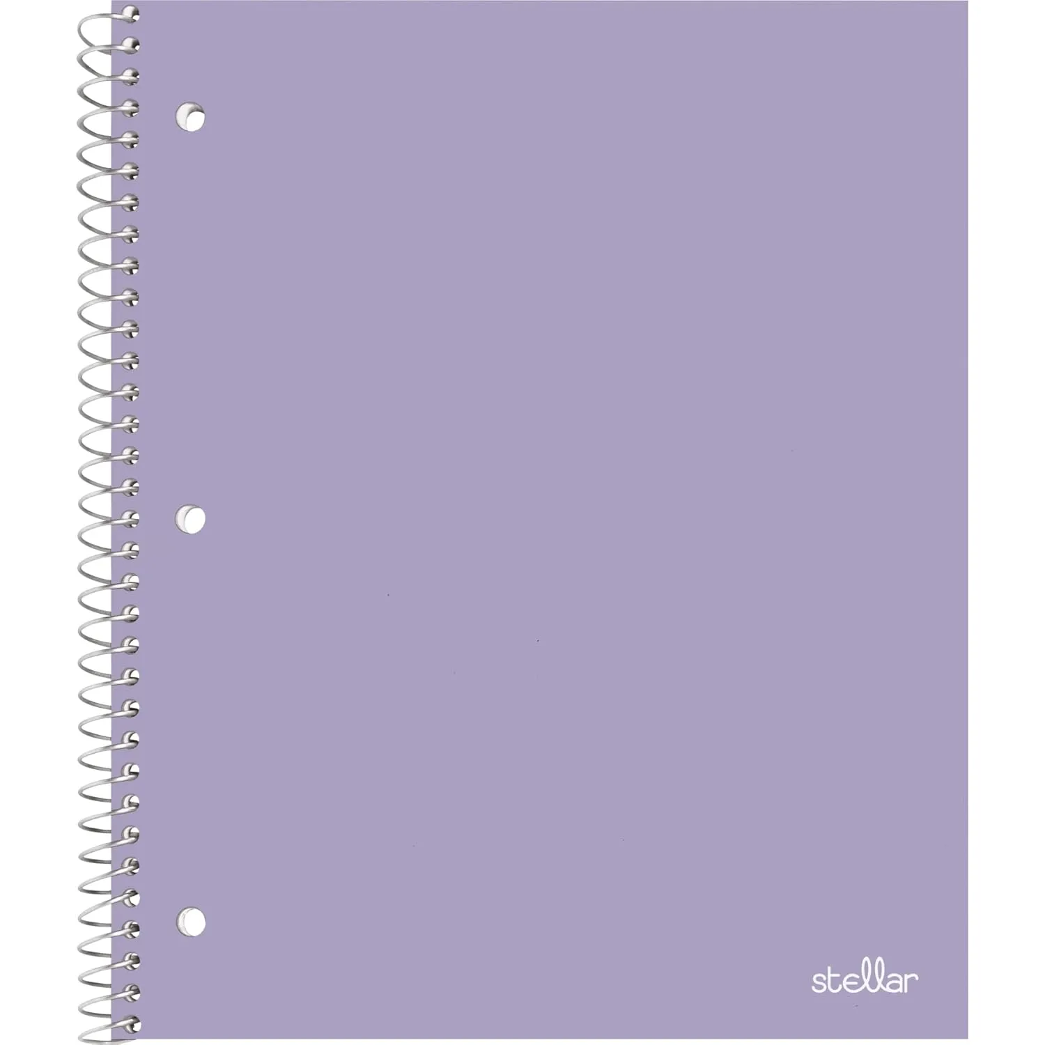 Office Depot® Brand Stellar Poly Notebook, 8-1/2" x 11", 1 Subject, College Ruled, 100 Sheets, Lavender