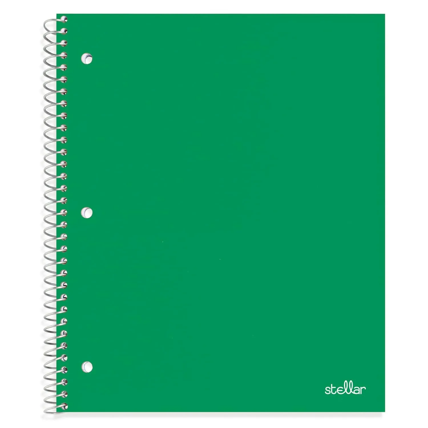 Office Depot® Brand Stellar Poly Notebooks, 8" x 10-1/2", 1 Subject, Wide Ruled, 100 Sheets, Assorted Colors, Pack Of 4 Notebooks