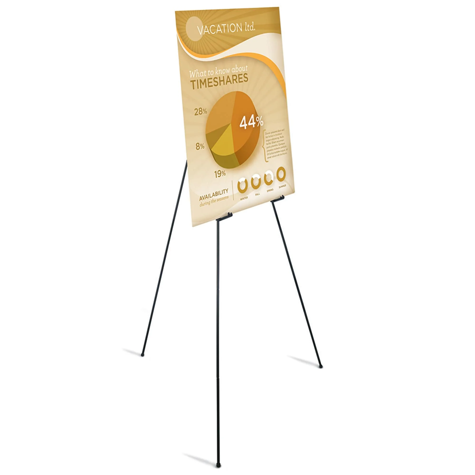 Office Depot Instant Display Easel, Table Top, Black