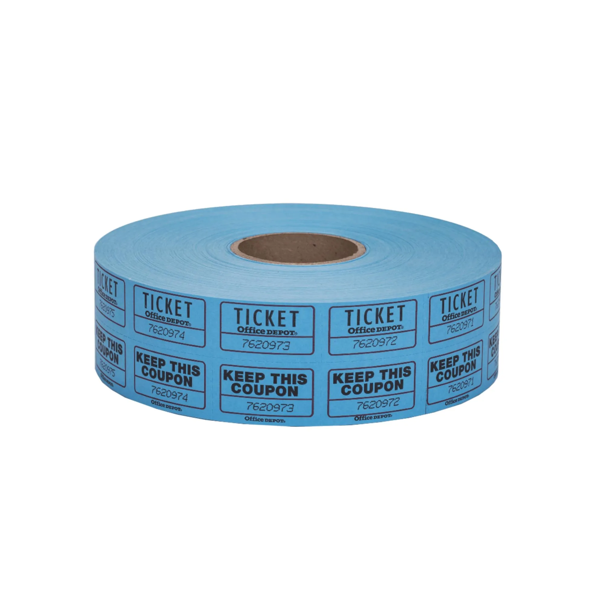 Office Depot Ticket Roll, Double Coupon, Assorted – Roll of 2,000