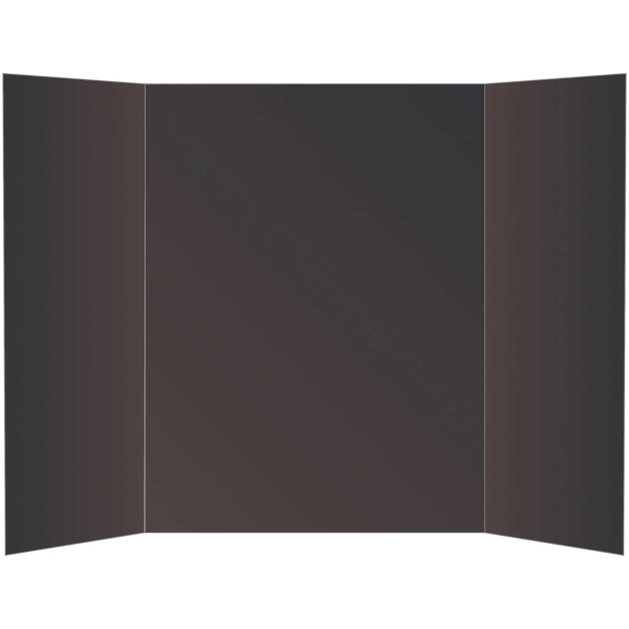 Office Depot 72% Recycled Tri-Fold Corrugate Display Board, 36 x 48 in, Black