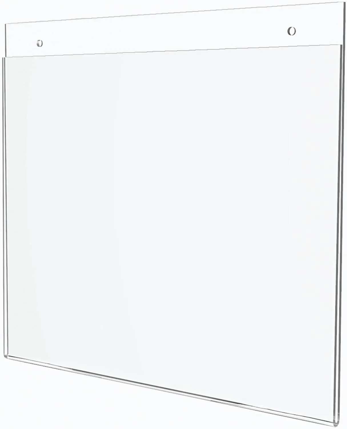 Office Depot Brand Wall Sign Holder, Horizontal, 8-1/2inH x 11inW, Clear