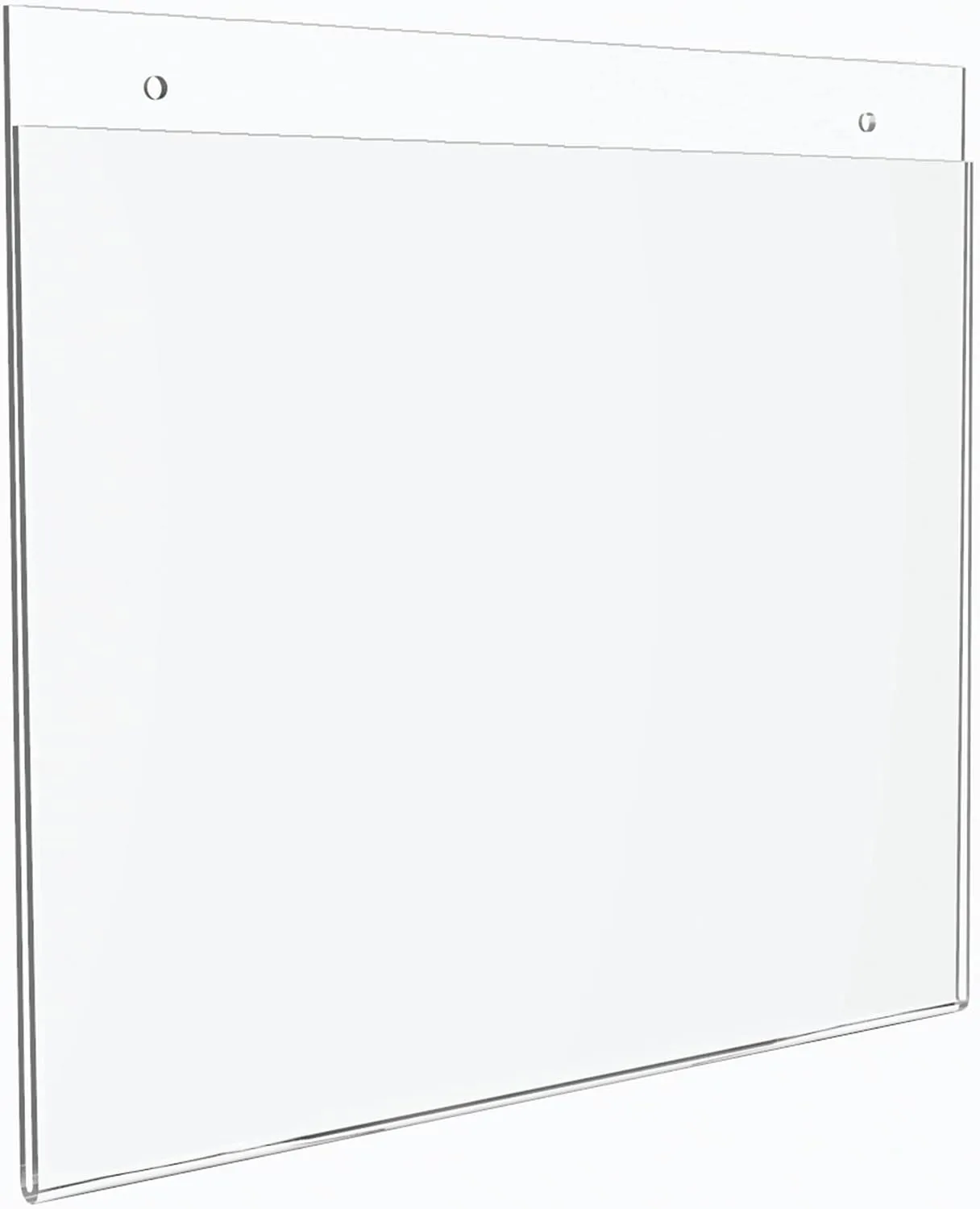 Office Depot Brand Wall Sign Holder, Horizontal, 8-1/2inH x 11inW, Clear