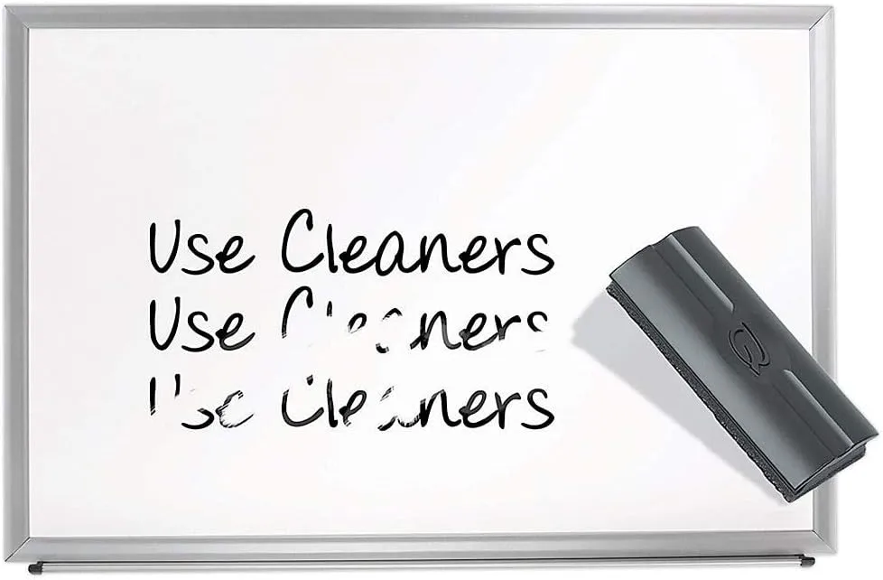 Office Depot Non-Magnetic Melamine Dry-Erase Whiteboard with Aluminum Silver Frame, 24 x 36 in