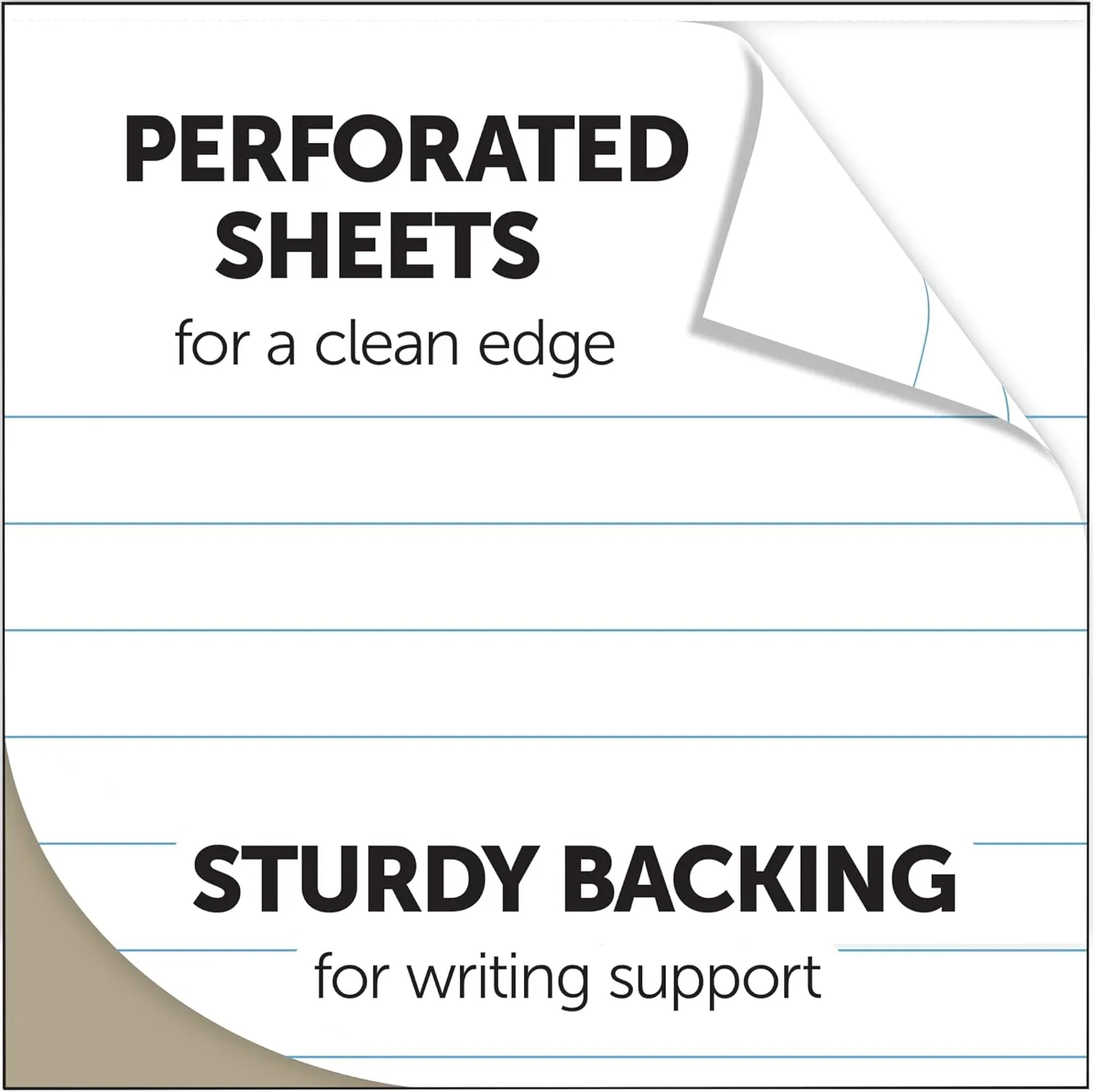 Office Depot Professional Top Wirebound Wide-Ruled Legal Pad, 8.5 x 11.75, White, 70 Sheets