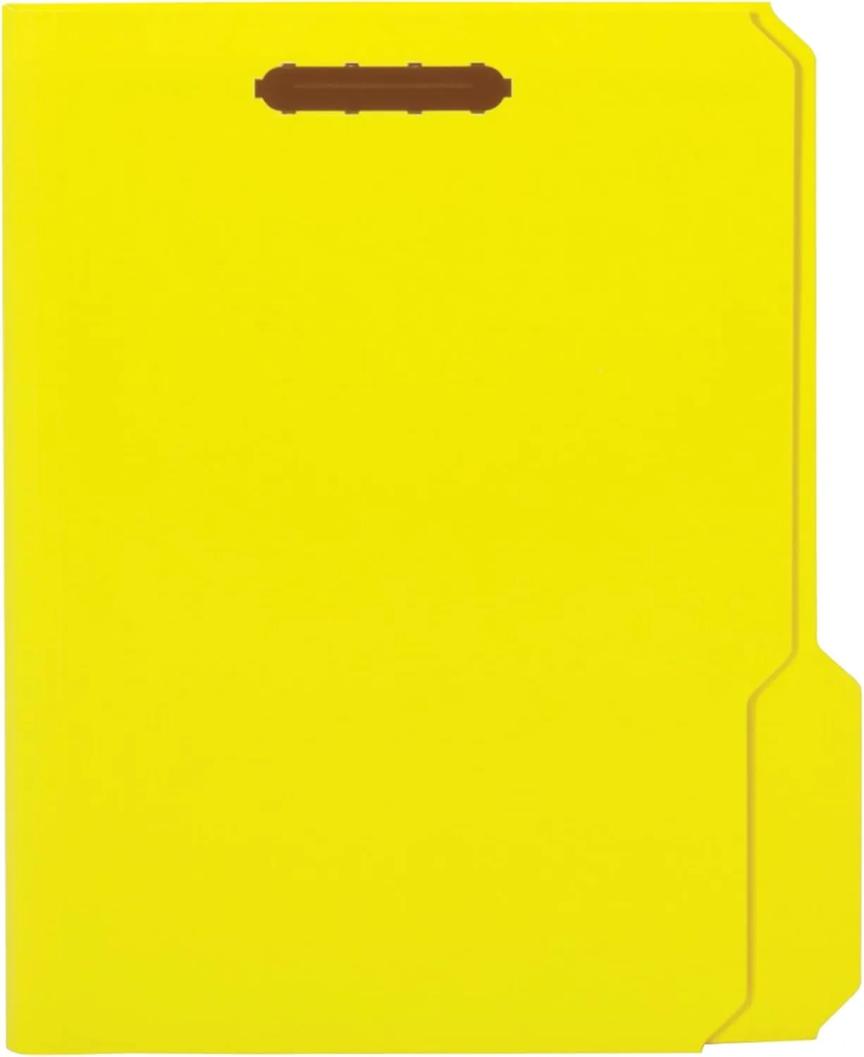 Office Depot Color Fastener File Folders, Letter Size, Yellow, Pack of 50