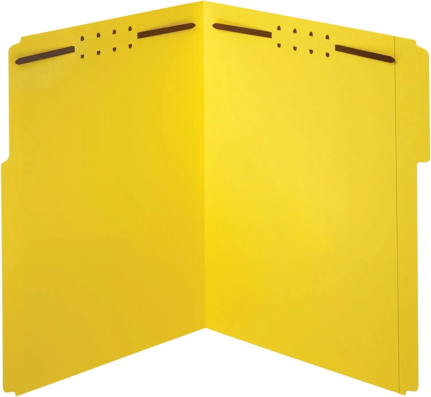 Office Depot Color Fastener File Folders, Letter Size, Yellow, Pack of 50