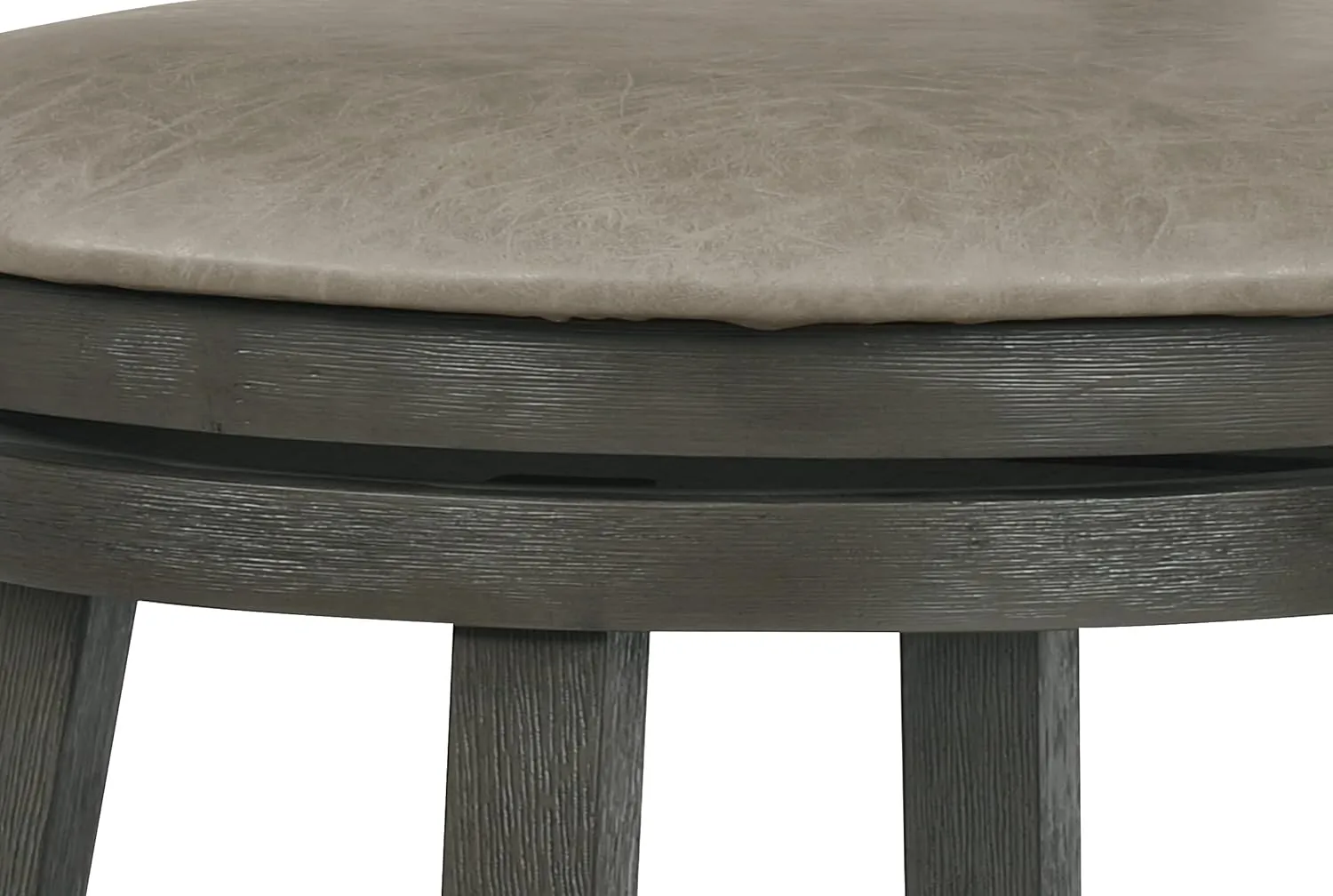 OSP Home Furnishings Metro 30" Swivel Stool with Padded Seat and Attached Foot Rest