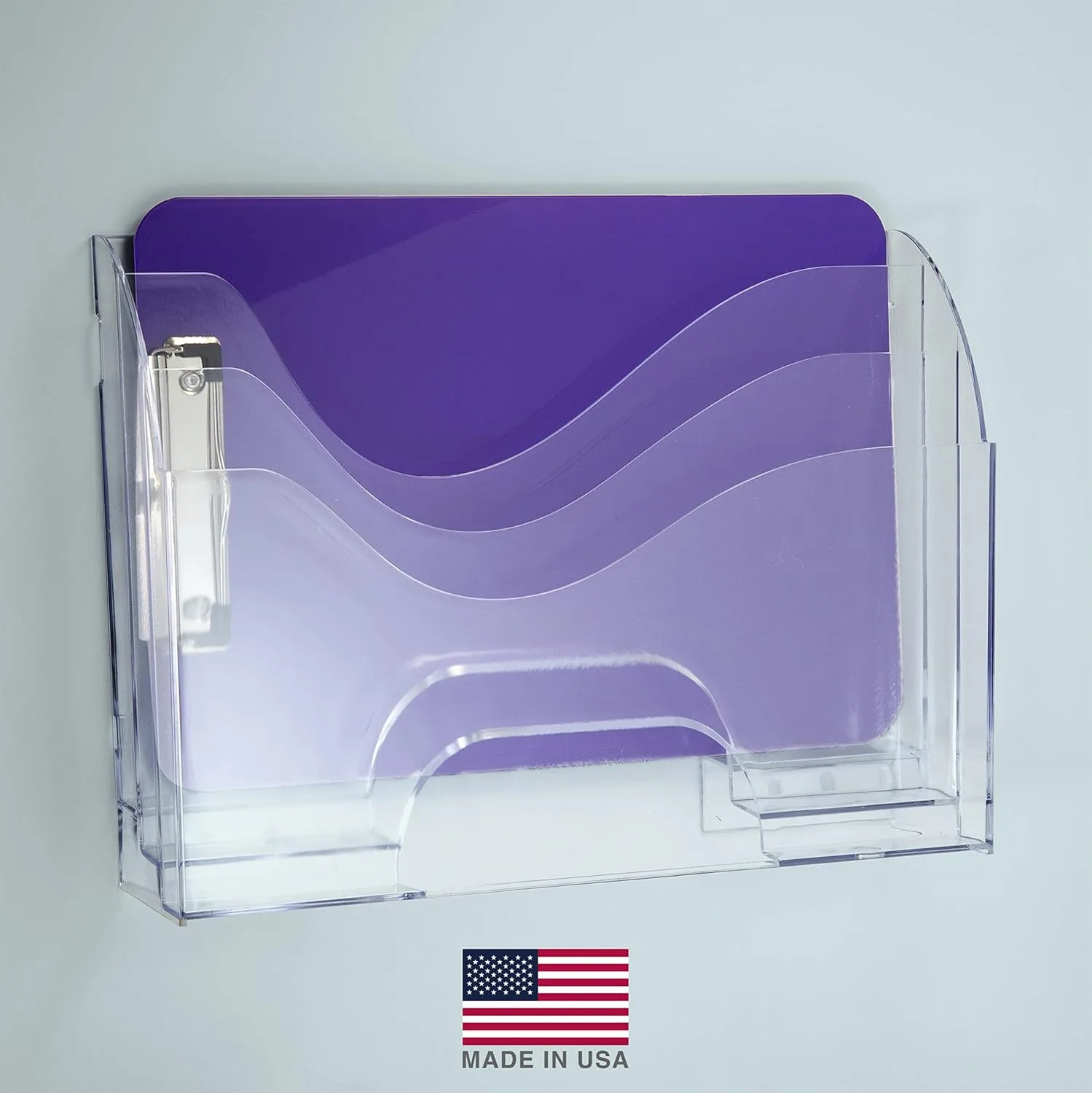 Officemate 22904 Desktop Paper File Organizer, 3-Tier, Clear