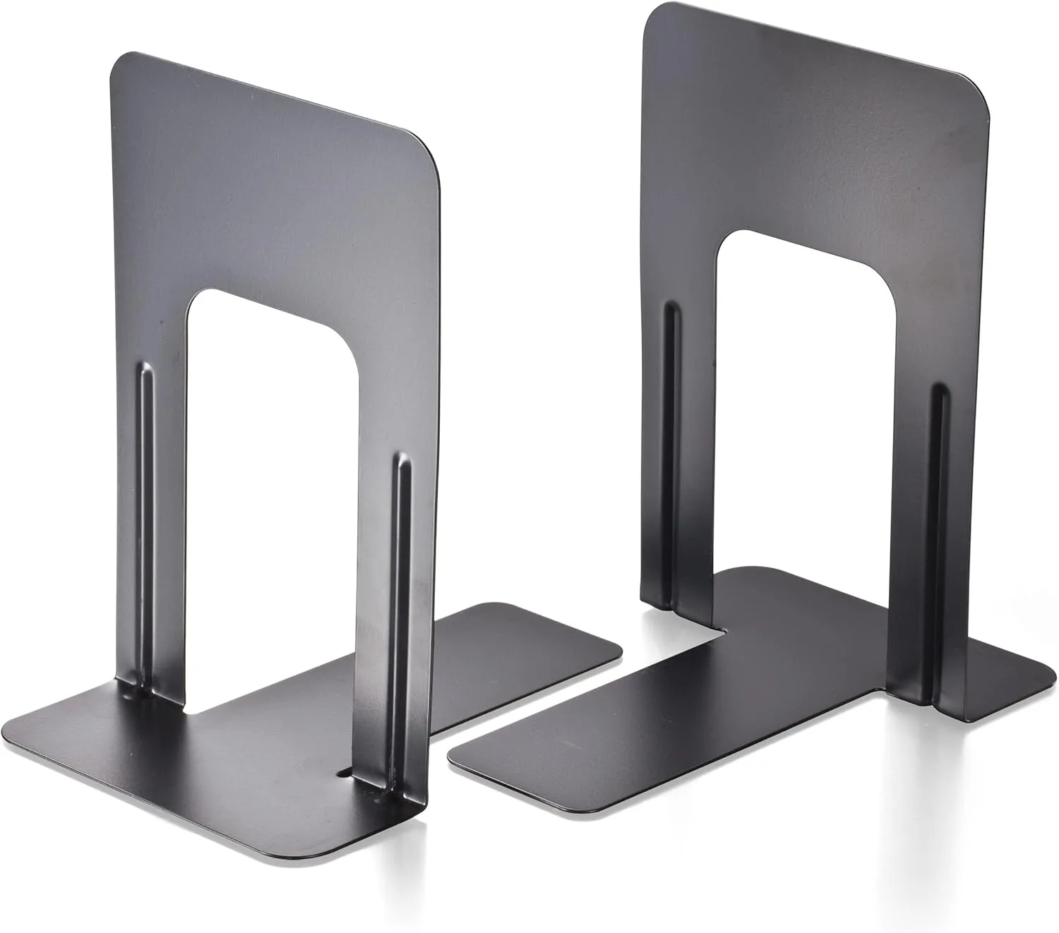 Officemate Non-Skid Bookends, 9”, Non-Skid Base, Chip Proof Enamel Coating (93051)