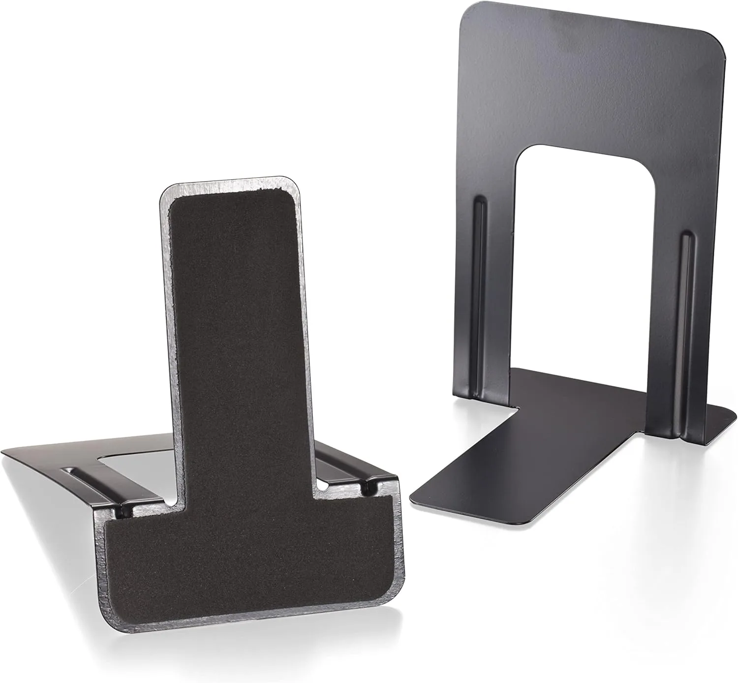 Officemate Non-Skid Bookends, 9”, Non-Skid Base, Chip Proof Enamel Coating (93051)