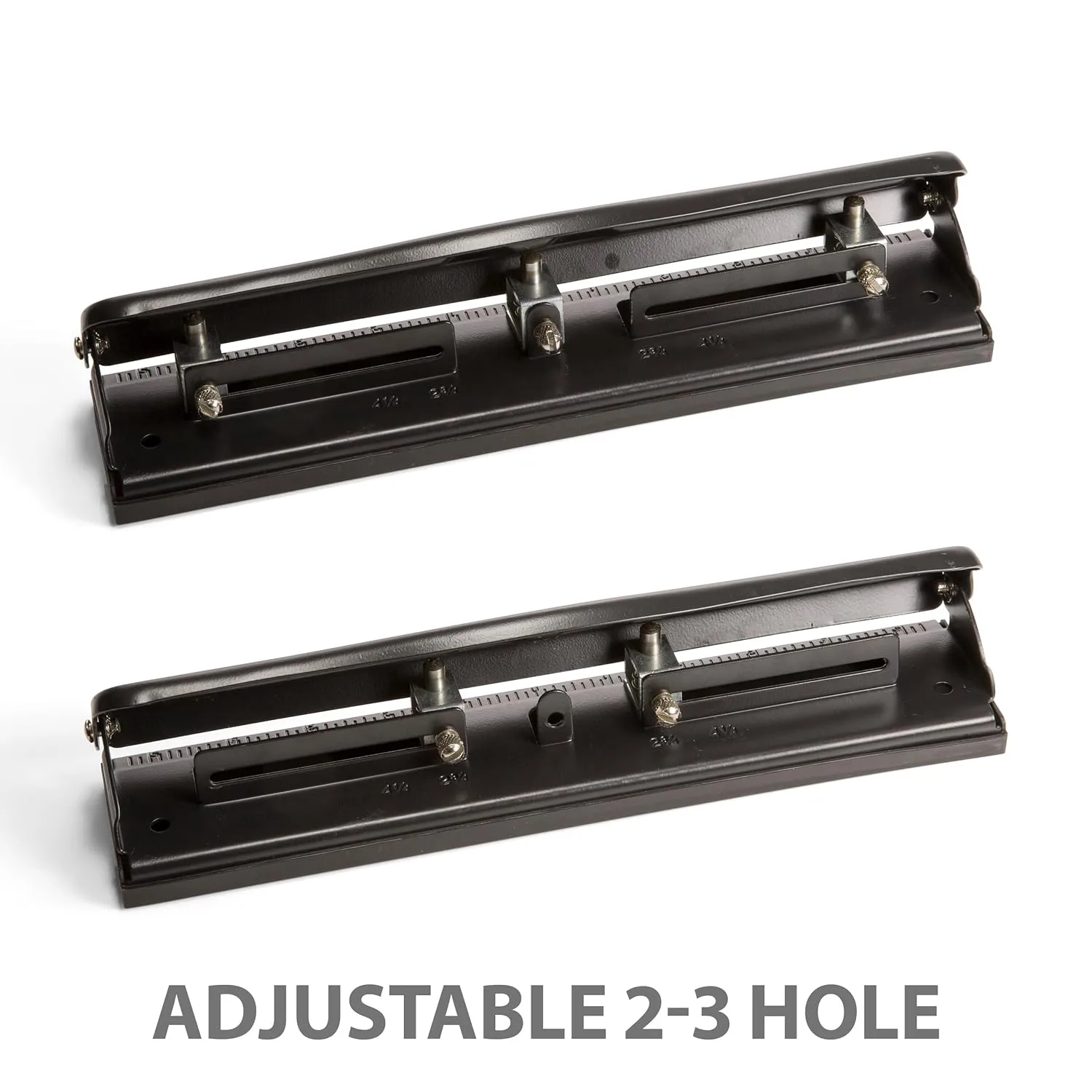 Officemate Adjustable Three-Hole Punch, 11 Sheet Capacity, Black (90095)