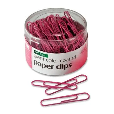 OIC Paper Clips, Jumbo, Pink, 80 Count - Breast Cancer Awareness